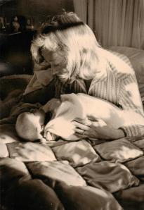 Daphne Neville with Sophie as a baby