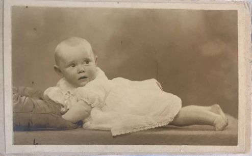 Daphne Neville as a baby